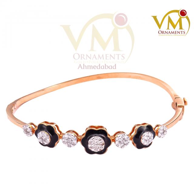 18K Rose Gold Enchanted Bloom Diamond Bracelet