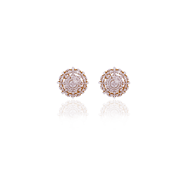 V.M.Ornaments Poised Diamond Statement Earrings