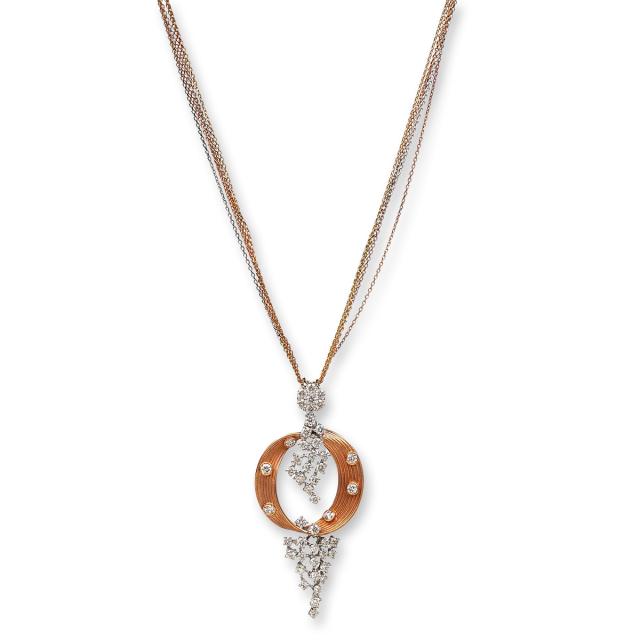 Eternal Grace Diamond Pendant-Earring Set