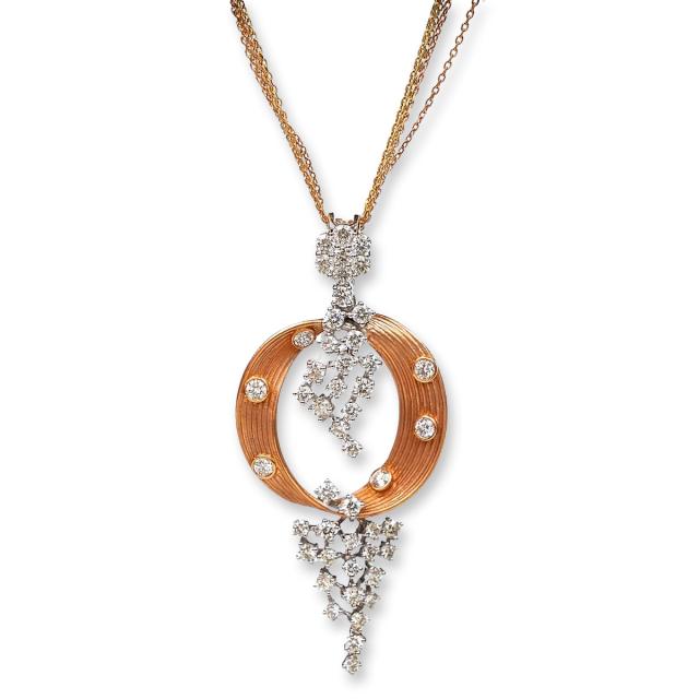 Eternal Grace Diamond Pendant-Earring Set