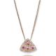 Rosé Allure 18K Trillion Ruby & Diamond Pendant-Earrings Set