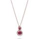 Timeless Class 18K Gold Ruby Essence Pendant-Earrings Set